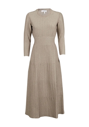 Casasola pleated midi dress - Neutrals
