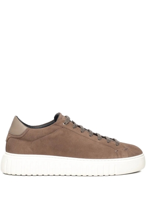 Giuliano Galiano suede sneakers - Brown