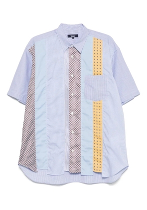 Comme des Garçons Homme patchwork shirt - Blue