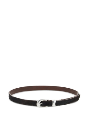 OUR LEGACY buckle fur belt - Black