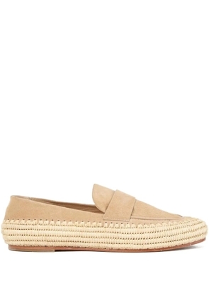 Paloma Barceló Billie suede loafers - Neutrals