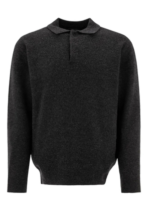 BEAMS PLUS wool polo shirt - Grey