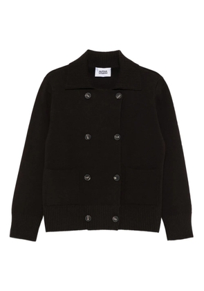ALPHA STUDIO double-breasted patch-pocket cardigan - Black