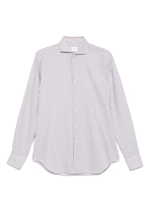 Xacus striped cotton shirt - White