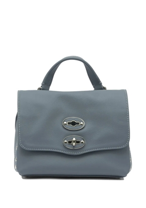 Zanellato Baby Postina studded-lock leather tote bag - Blue