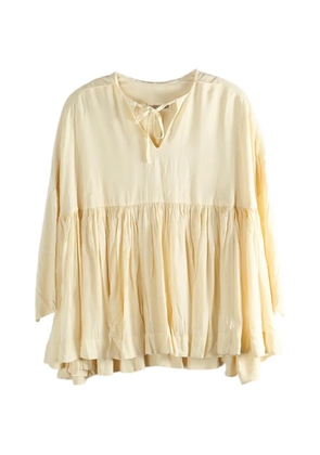 Casey Casey tie-neck blouse - Neutrals