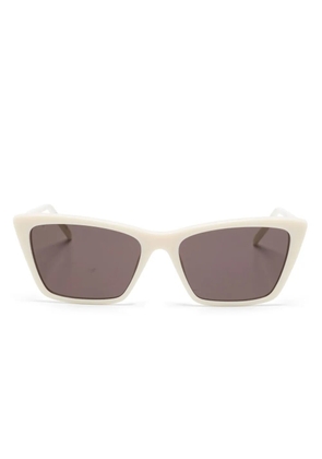 Saint Laurent Eyewear rectangle-frame sunglasses - Neutrals