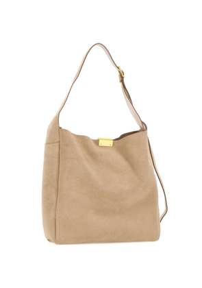 GIANNI CHIARINI medium Luz suede shoulder bag - Neutrals