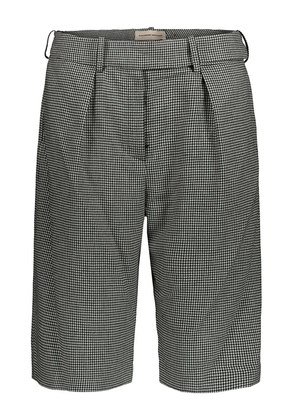 Alexandre Vauthier houndstooth belted shorts - Black