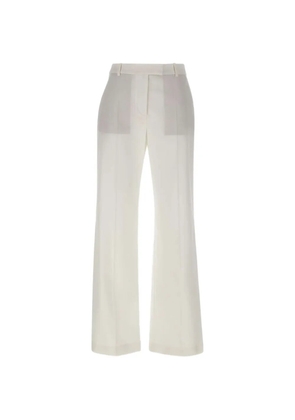 Eleventy pressed pleats trousers - White