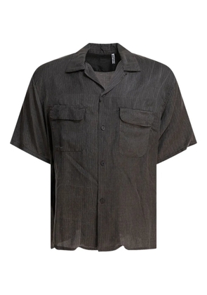 Kaptain Sunshine pinstripe-pattern shirt - Black