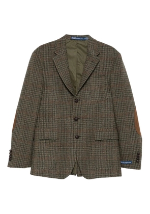 Polo Ralph Lauren checked elbow-patch jacket - Green