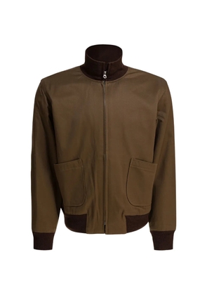 Buzz Ricksons patch-pocket bomber jacket - Brown
