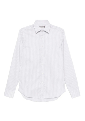 Canali pinstripe long-sleeve shirt - Grey