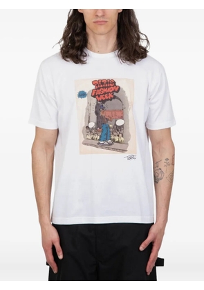Junya Watanabe MAN graphic-print T-shirt - White