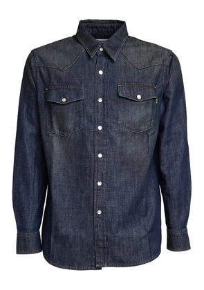 Department 5 buttoned western shirt - Blue