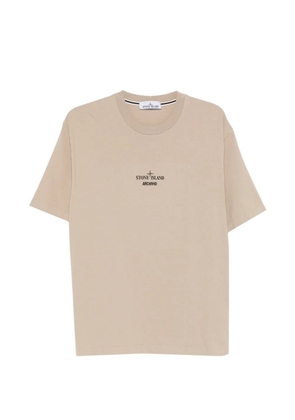Stone Island logo-print T-shirt - Neutrals