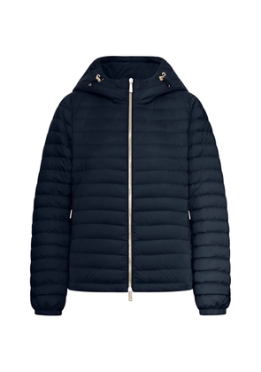 Moorer hooded quilted jacket - Blue