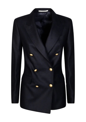 Tagliatore double-breasted buttoned coat - Blue