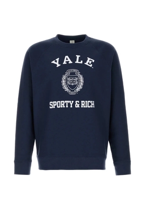 Sporty & Rich logo-print sweatshirt - Blue