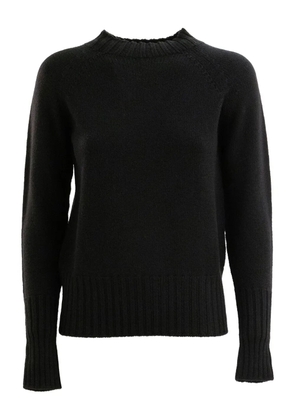 Drumohr raglan-sleeve ribbed-hem sweater - Black