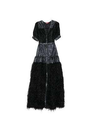 MIAU by Clara Rotescu button maxi dress - Black