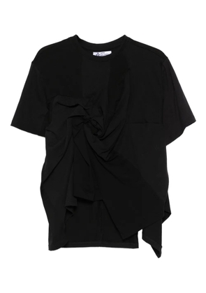 Anni Salonen knot-detail crew-neck T-shirt - Black