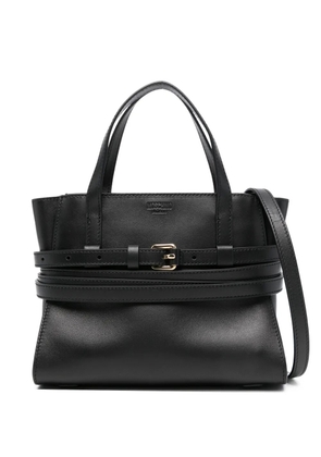 Moschino buckle-strap tote bag - Black