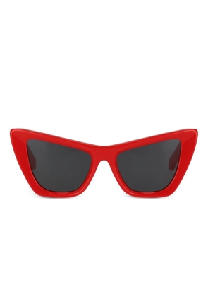 Off-White Eyewear cat-eye logo-detail sunglasses - RED