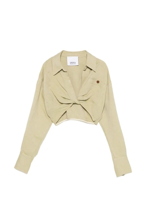 Erika Cavallini twisted skirt - Green