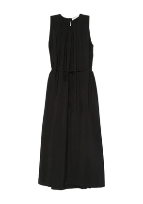 SAMSOE SAMSOE pleated tie-waist dress - Black