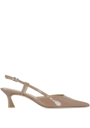 Stuart Weitzman 50mm Vinnie slingback pumps - Neutrals