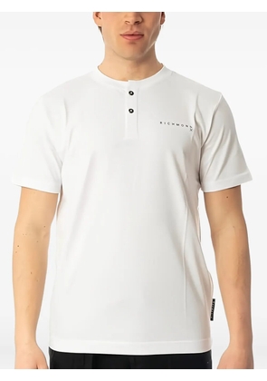 John Richmond buttoned T-shirt - White