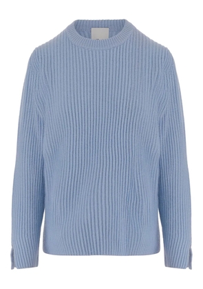 Allude ribbed crewneck sweater - Blue