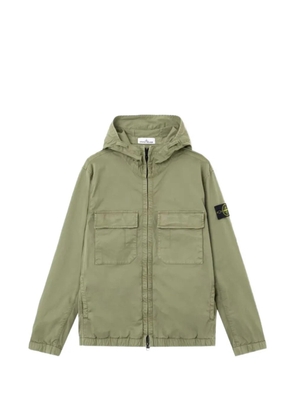 Stone Island hooded flap-pocket jacket - Green