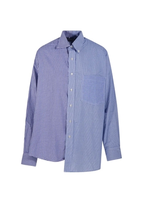 E.L.V DENIM check pocket shirt - Blue