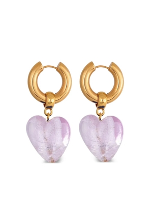 MAYOL hoop heart earrings - Gold
