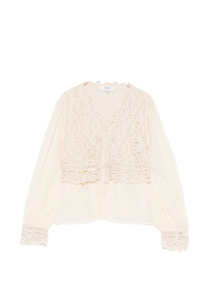 Sea Adelina Battenberg lace blouse - Neutrals