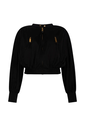 Elisabetta Franchi zip-fastening bomber jacket - Black