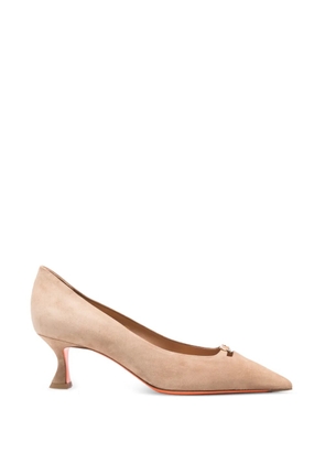 Santoni buckle pumps - Neutrals