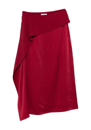 ERDEM draped midi skirt - Red