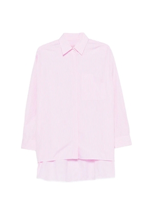 CUANTICO chest-pocket striped shirt - Pink