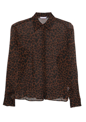 Guglielminotti animal-print shirt - Brown