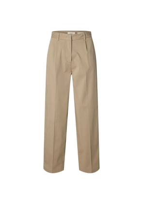 SELECTED pleated tailored trousers - Neutrals