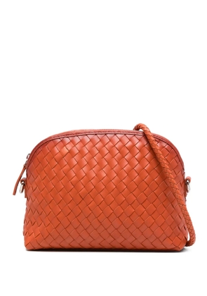 DRAGON DIFFUSION Chunky Fellini woven clutch bag - Orange