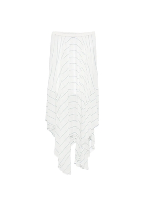 BONDI BORN striped long skirt - White