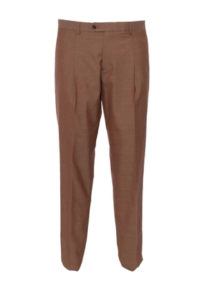 Brera double-breasted patch-pocket suit - Brown