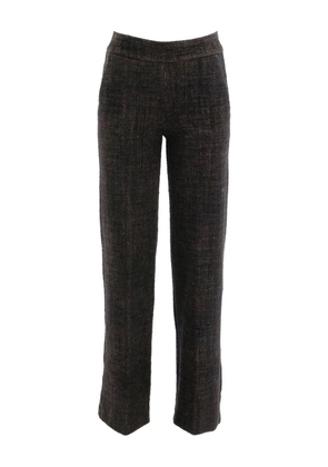 Avenue Montaigne Carla textured trousers - Brown