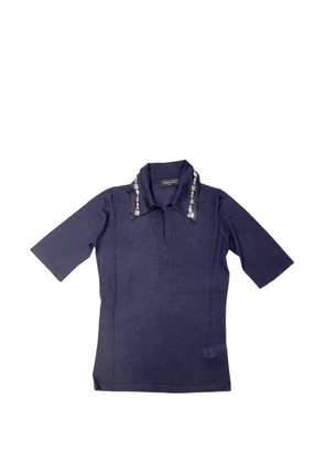 Fabiana Filippi embellished-collar T-shirt - Blue