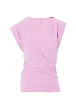 MARANT ÉTOILE Maisan embroidered ruffled top - Pink